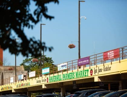 Haverhill Farmers Market Sign in Haverhill MA
