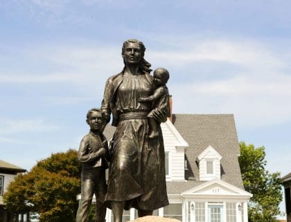 The Gloucester Fisherman's Wives Memorial in Gloucester MA