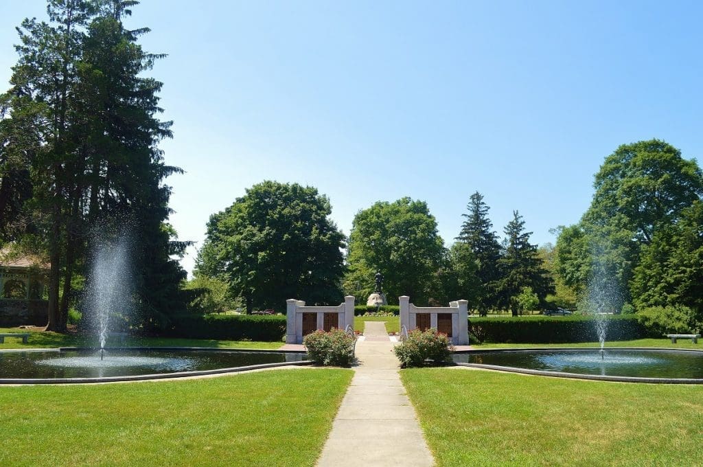 Atkinson Common fountains - Newburyport